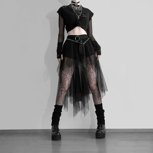 Gothic Mesh Skirt