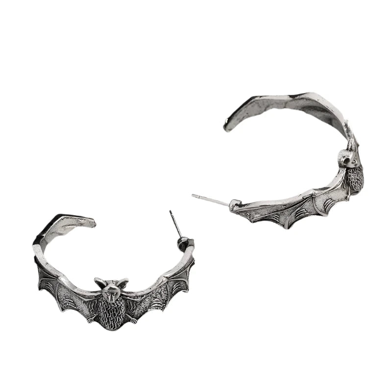 Vintage Hanging Bat Earrings