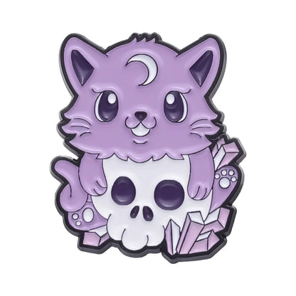 Demon Kitty Enamel Pins