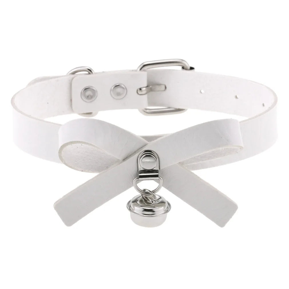 White Punk Choker Necklace