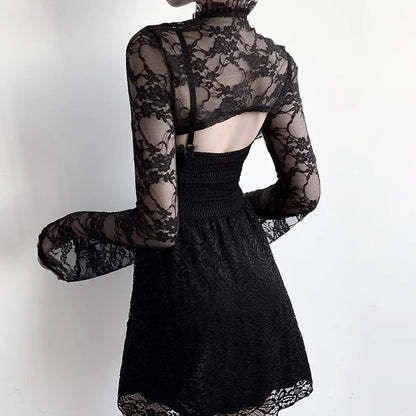 Floral Mesh Lace Sleeve Cover