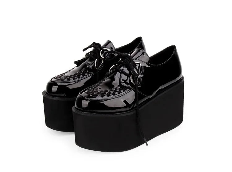 Goth Lolita Platform School Girl Shoes