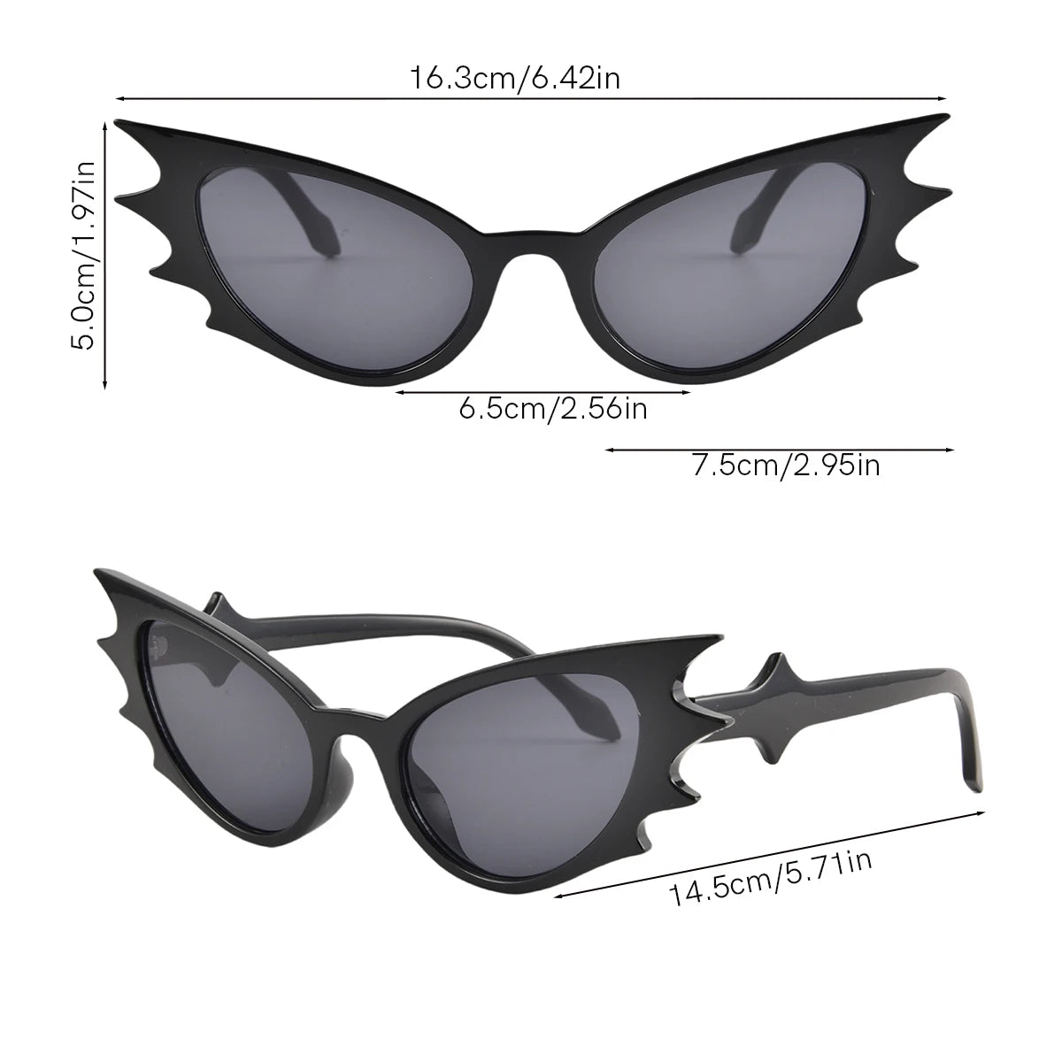 Batwing Cat Eye Sunglasses