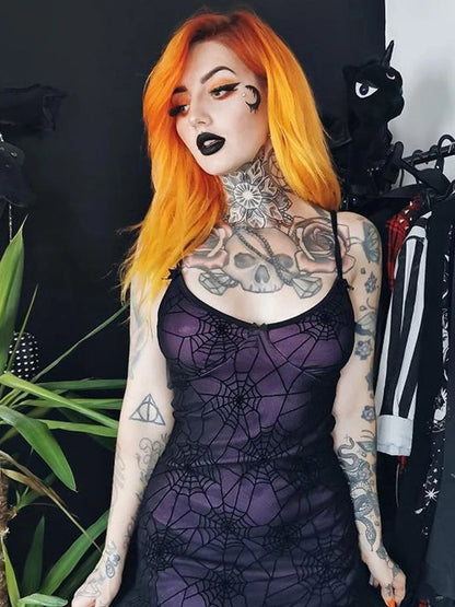 Violet Nights Spider Web Dress