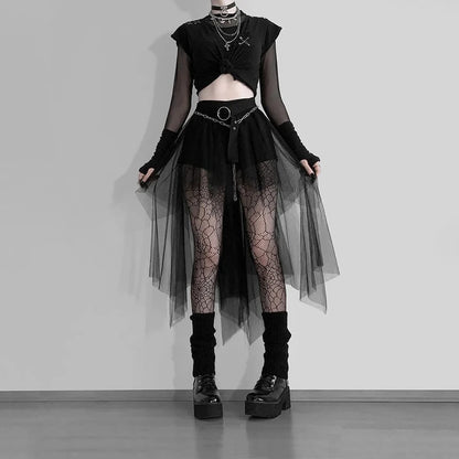 Gothic Mesh Skirt