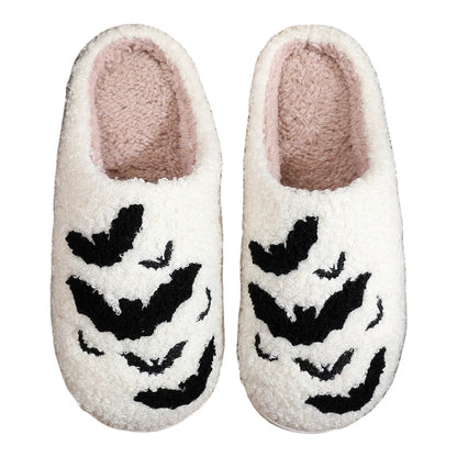 Bat Plush House Slippers