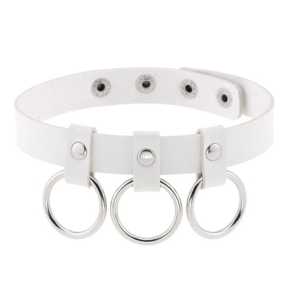 White Punk Choker Necklace