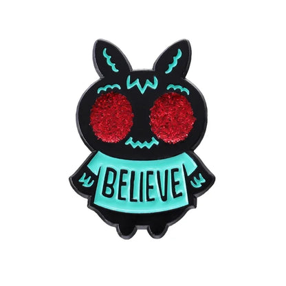 Mothman Enamel Pins