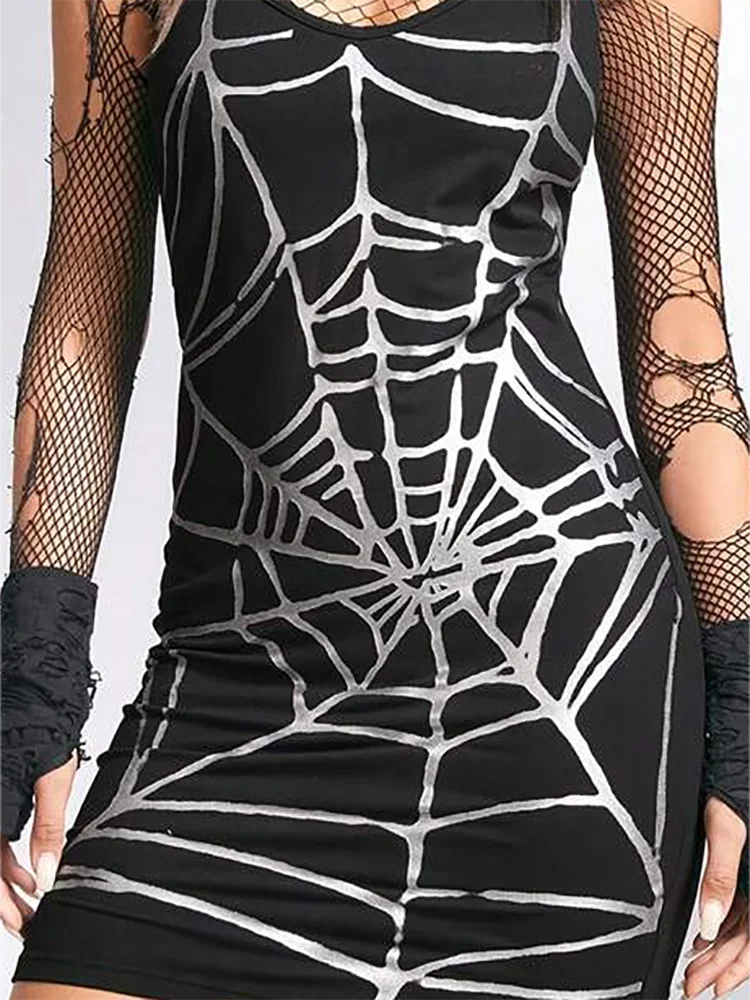 Caught in My Web Dress