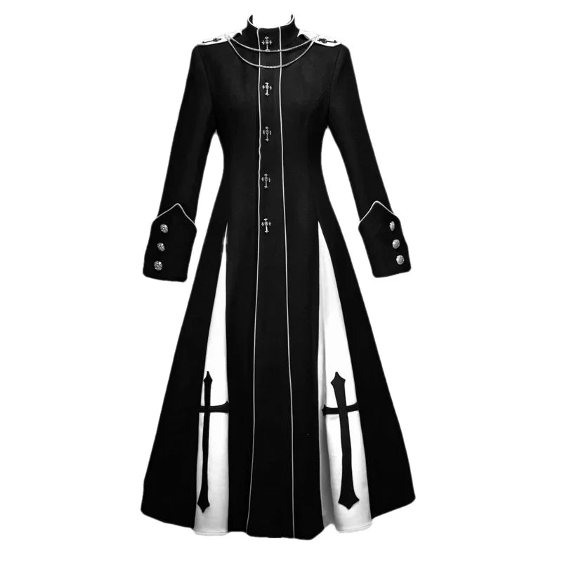 Exorcist Gothic Cross Woolen Coat