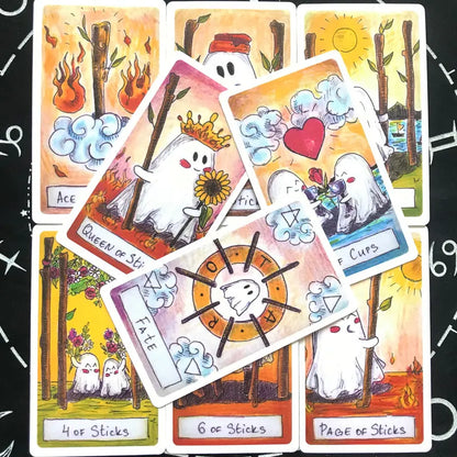 Cute Ghost Tarot Card Deck