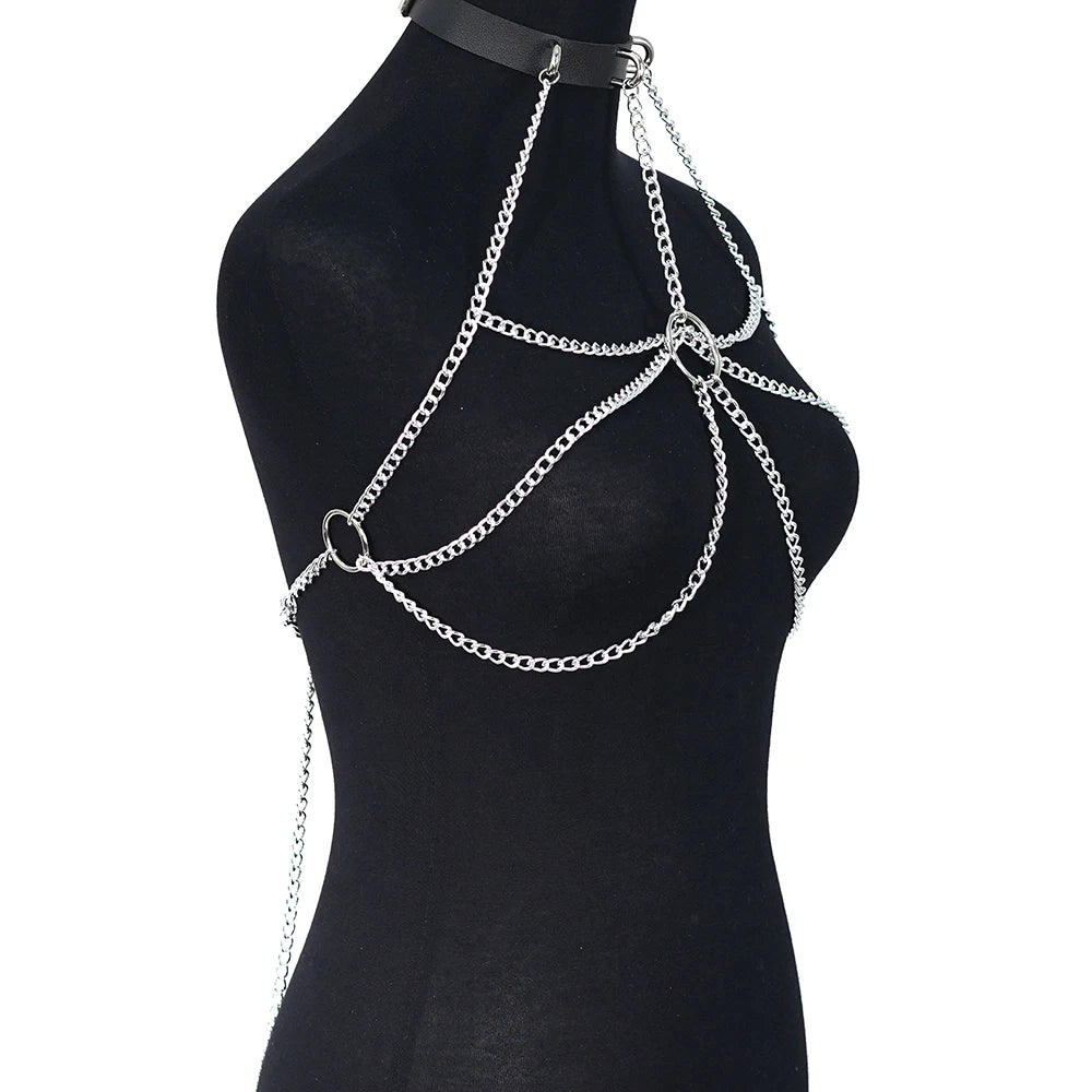 Ringed Chain Chest Harness