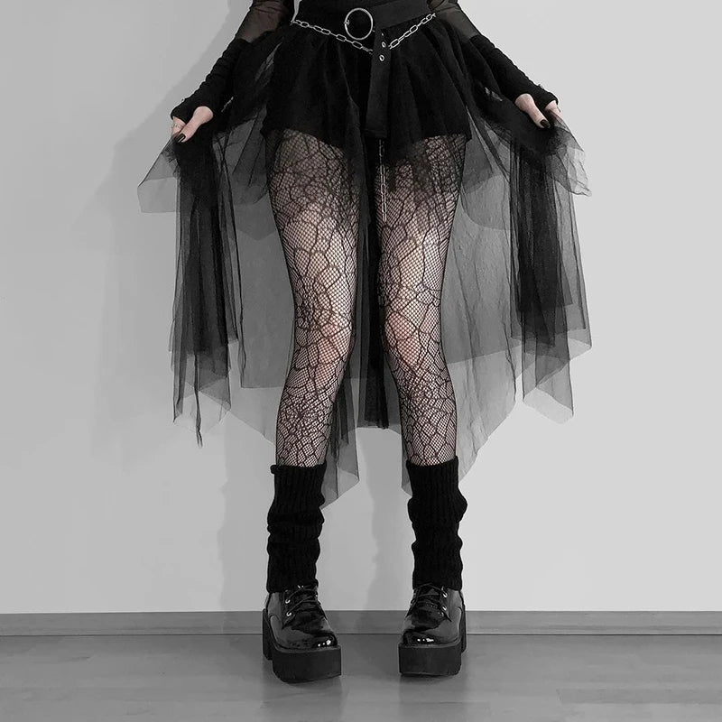 Gothic Mesh Skirt