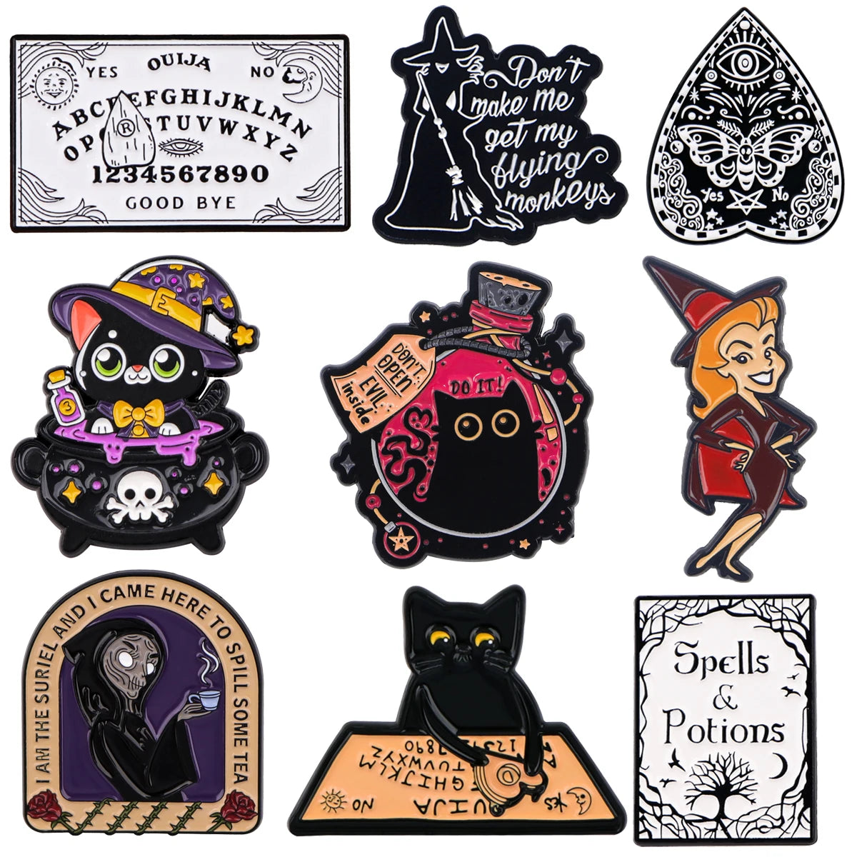 Witchy Enamel Pins