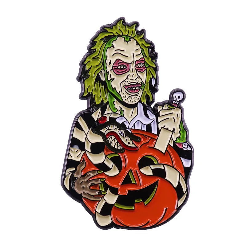 Beetlejuice Enamel Pins