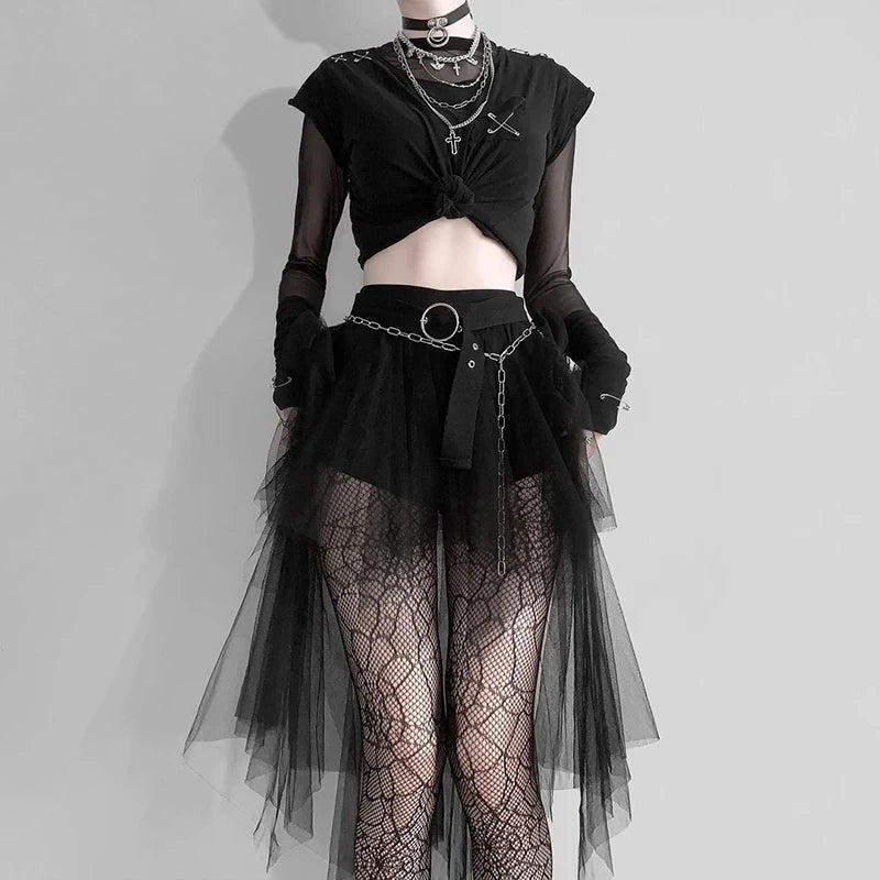 Gothic Mesh Skirt