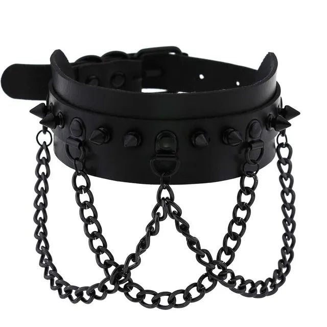 Black Punk Choker Necklace