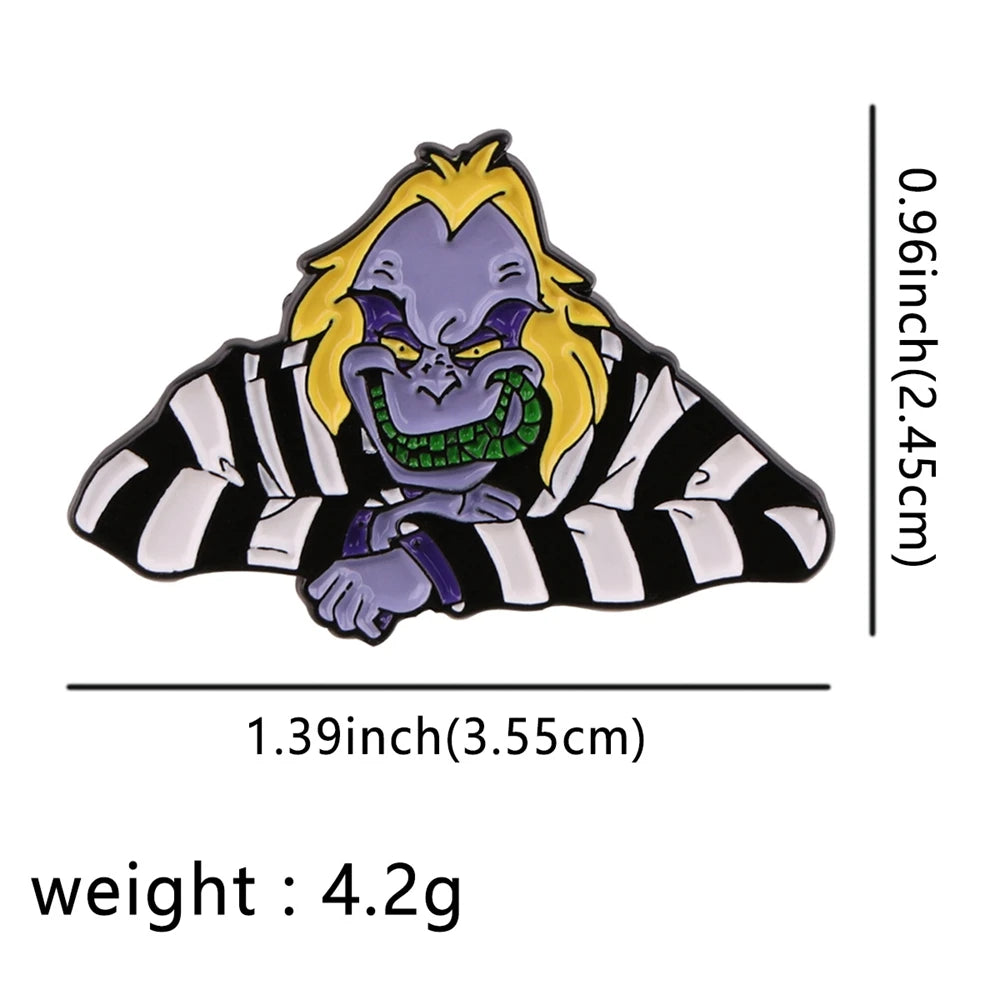 Beetlejuice Enamel Pins