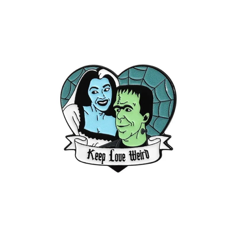 Spooky Lovers Enamel Pins