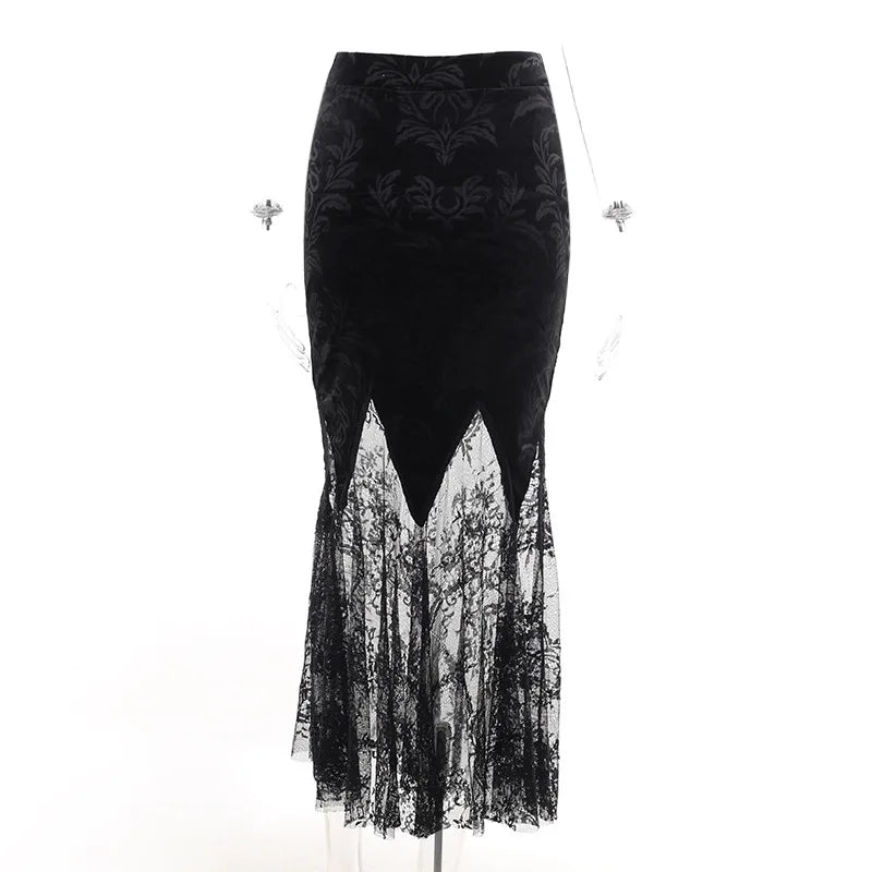 Vintage Black Sheath Skirt