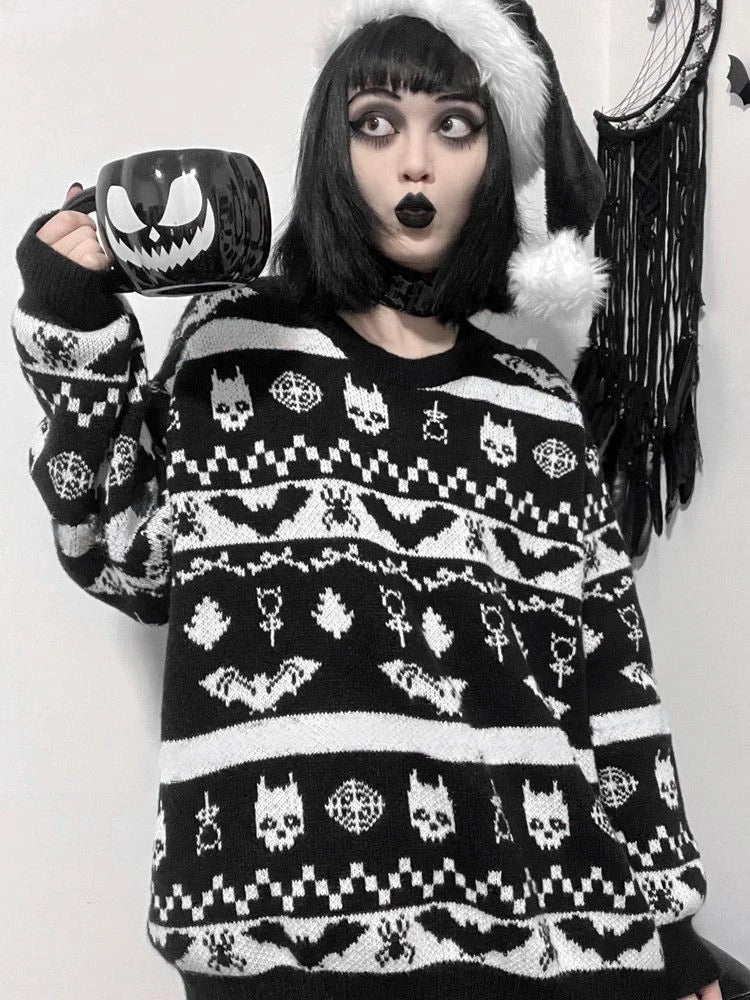 Dark Goth Xmas Sweater