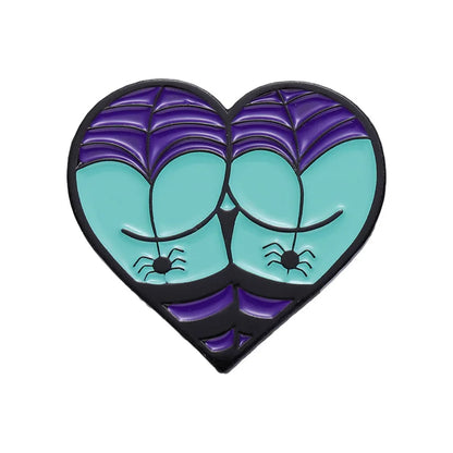 Spooky Heart Enamel Pins