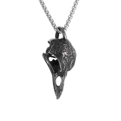 Raven Skull Necklace