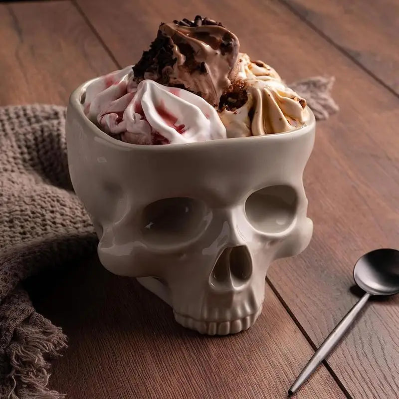 Ceramic Skull Bowl