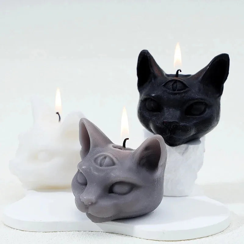 Three Eye Cat Scented Gothic Candles