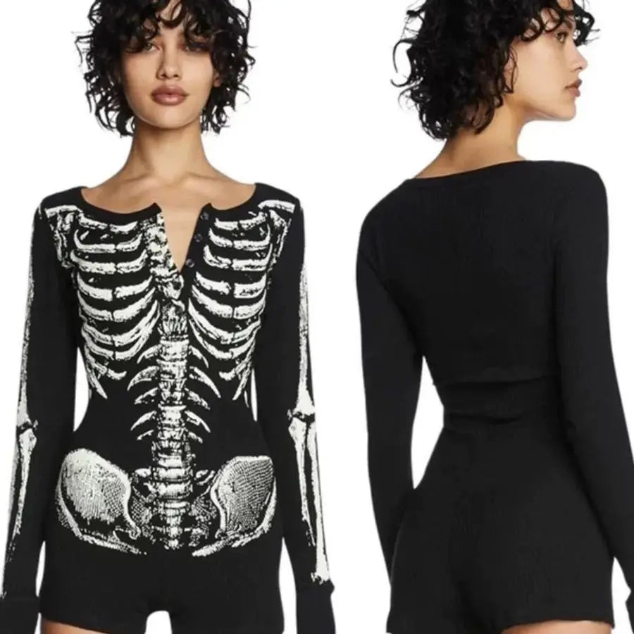 Living Dead Girl Skeleton Jumpsuit