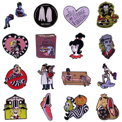 Beetlejuice Enamel Pins