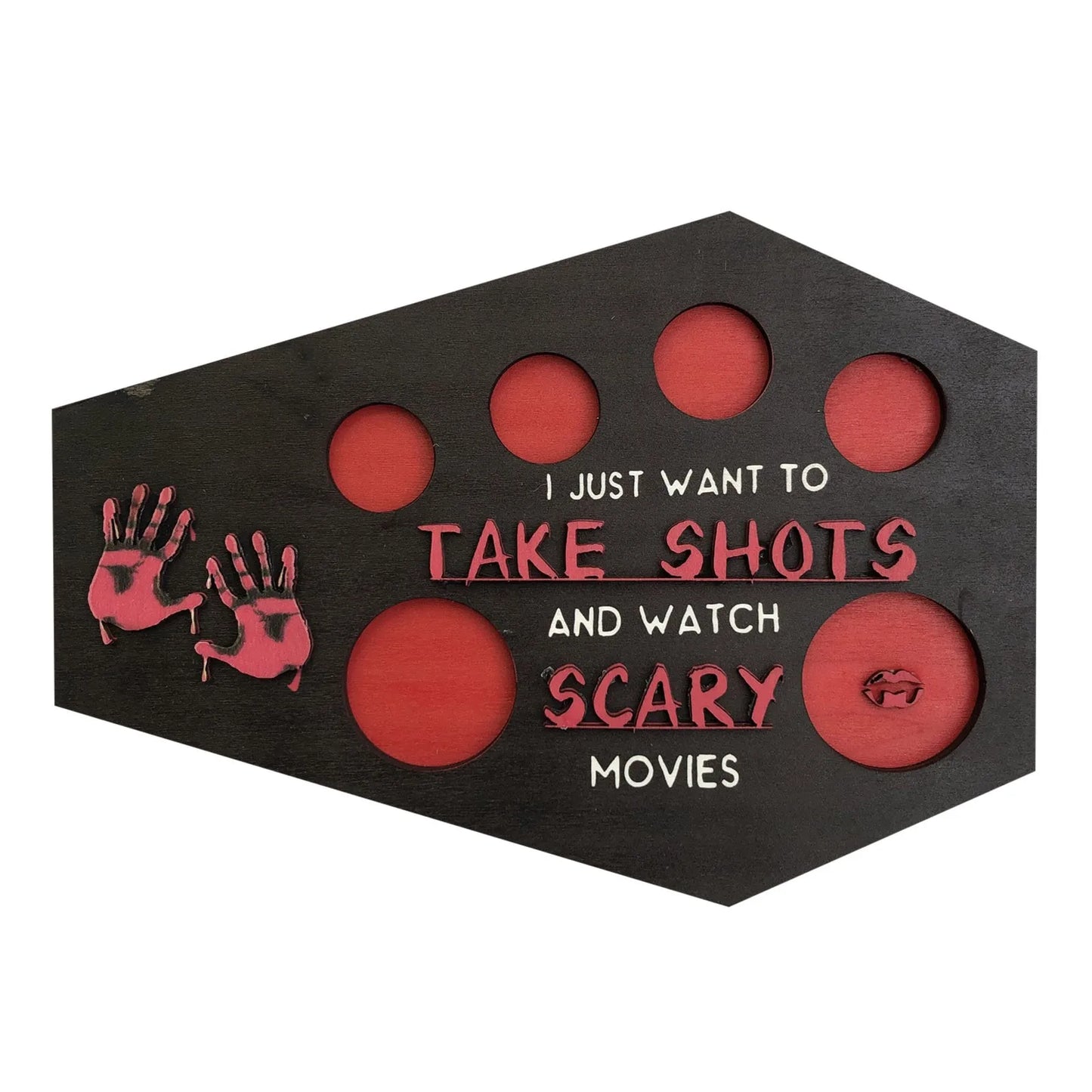 Shot & Scream Coffin Drinking Tray