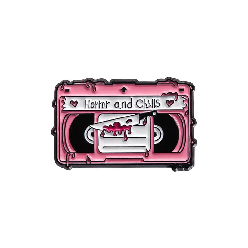 Pink Spooky Enamel Pins