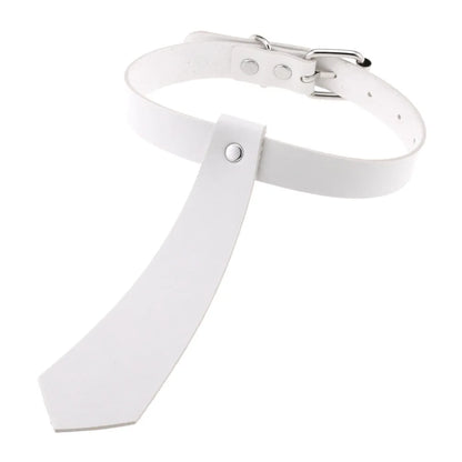 White Punk Choker Necklace