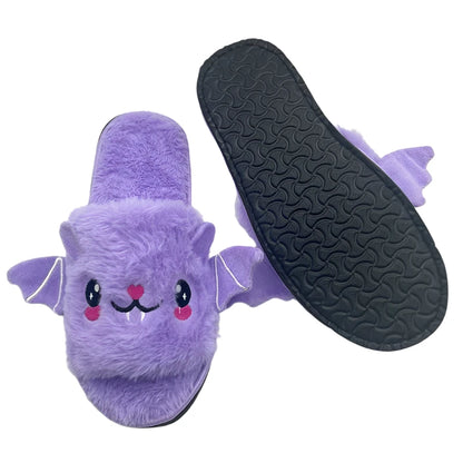 Purple Batty House Slippers