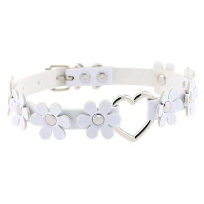 White Punk Choker Necklace