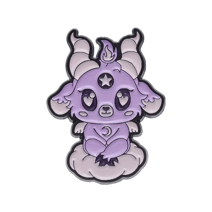 Demon Kitty Enamel Pins