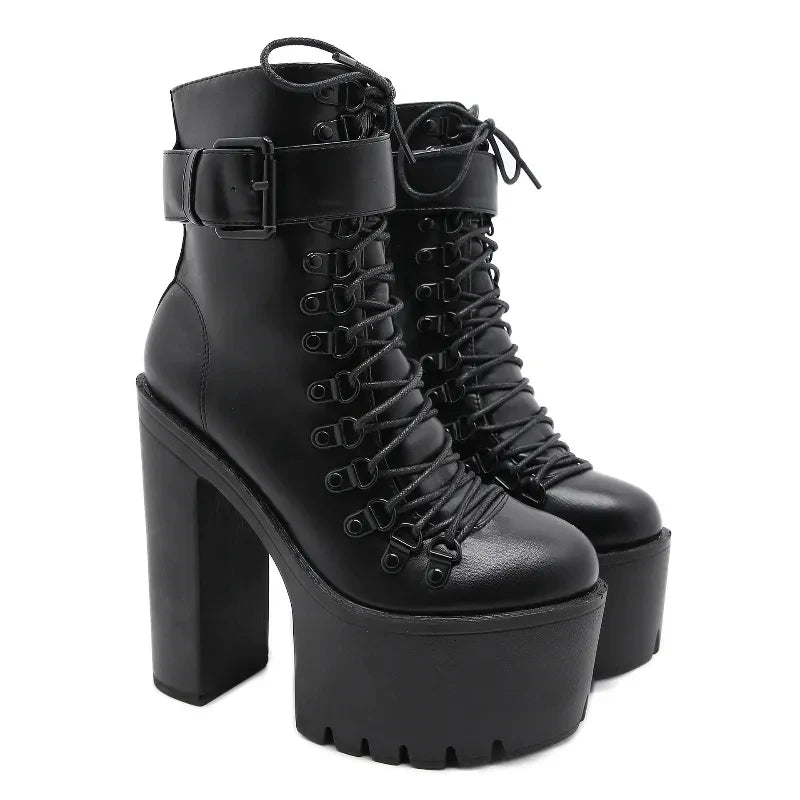 Black Baddie Platform Boots