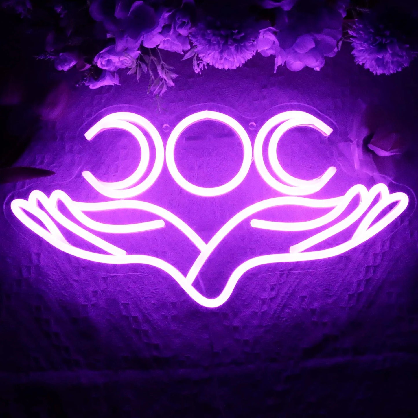 Triple Moon LED Neon Sign