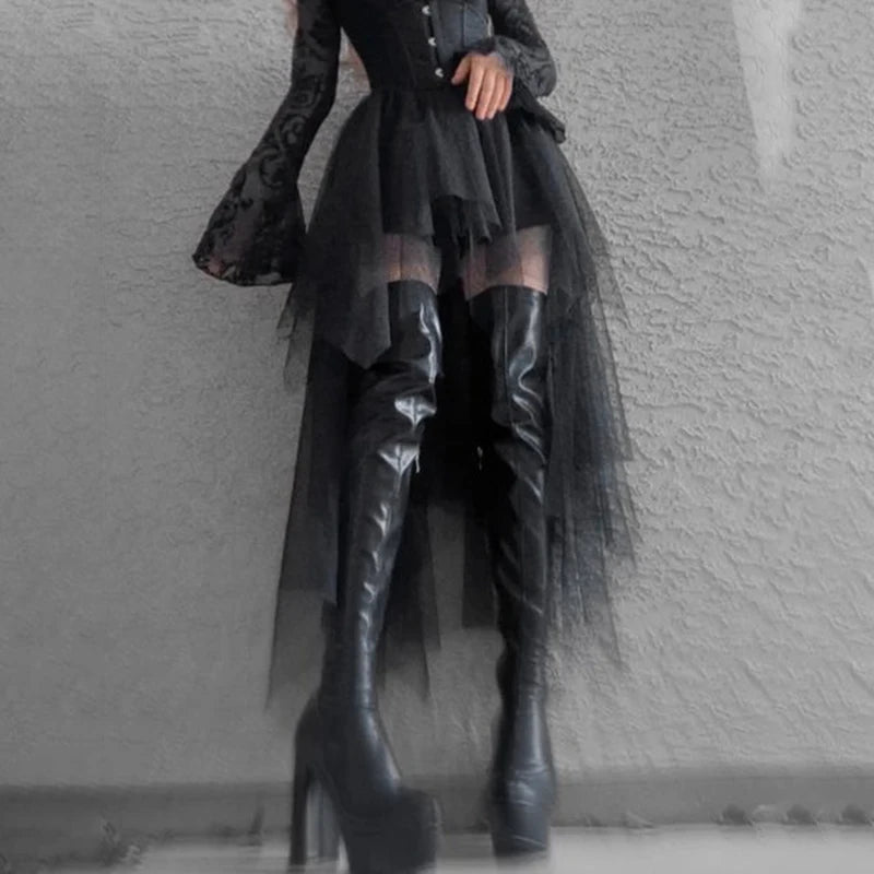 Gothic Mesh Skirt