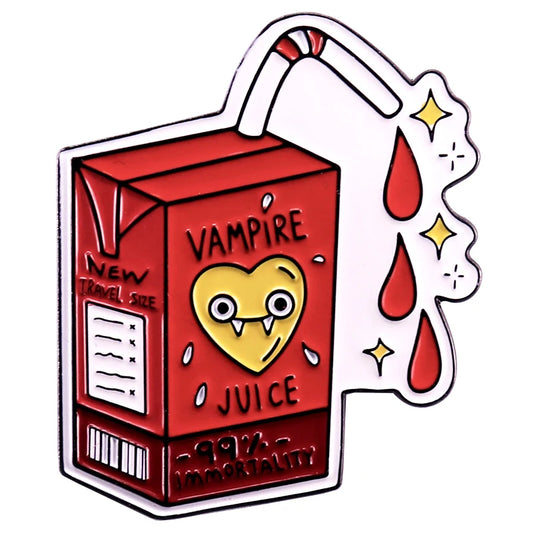 Vampires Juice Enamel Pin