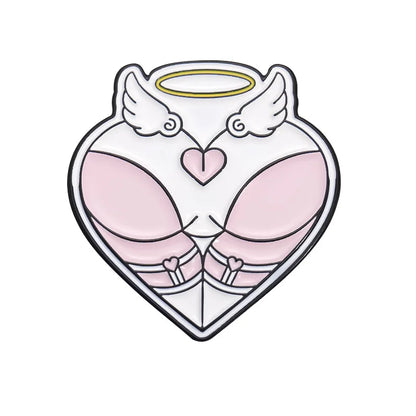 Spooky Heart Enamel Pins