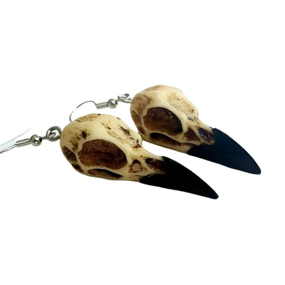 Raven Skull Earrings