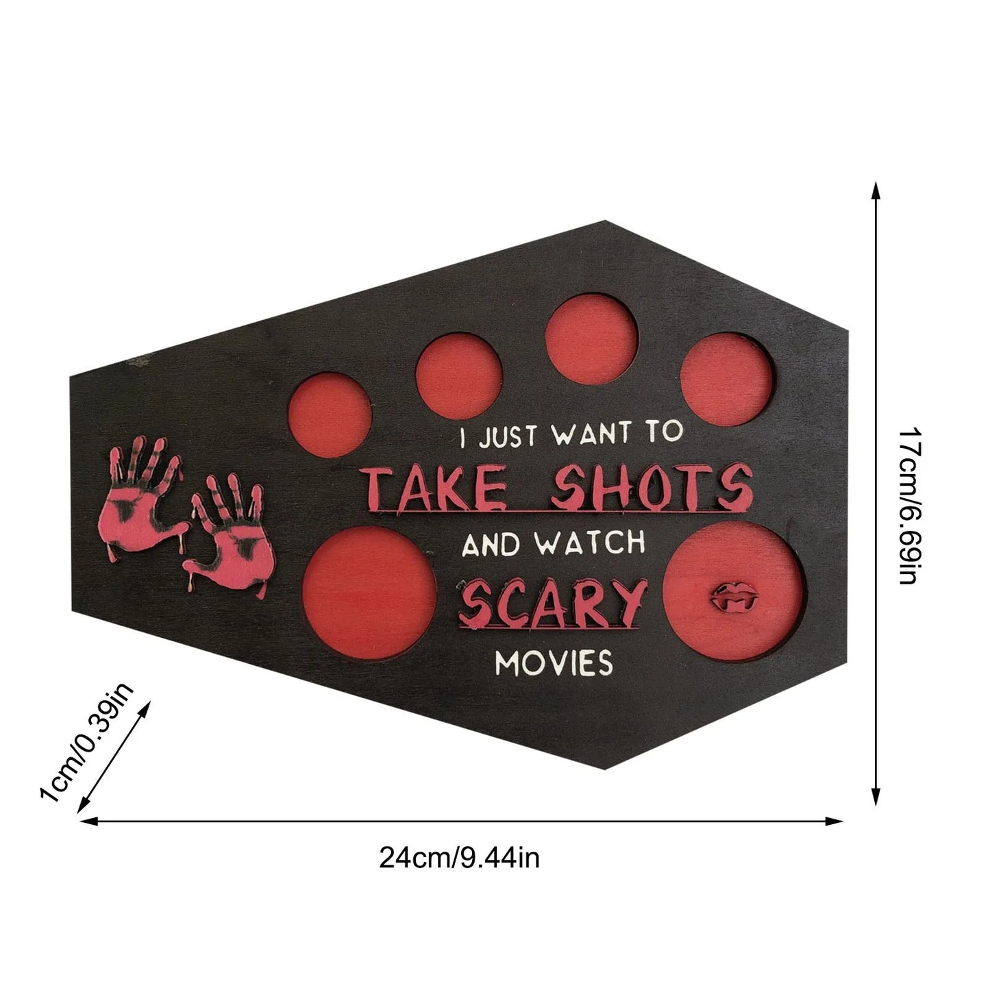 Shot & Scream Coffin Drinking Tray