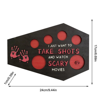 Shot & Scream Coffin Drinking Tray