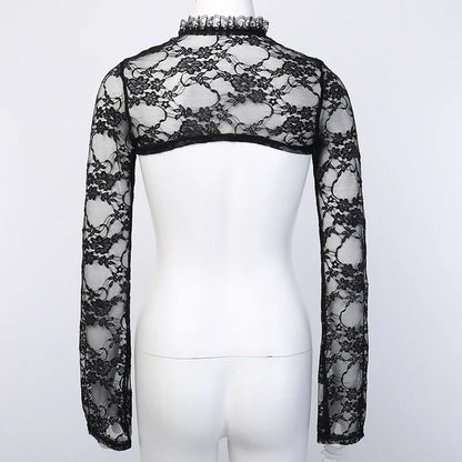 Floral Mesh Lace Sleeve Cover