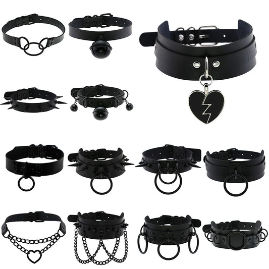 Black Punk Choker Necklace