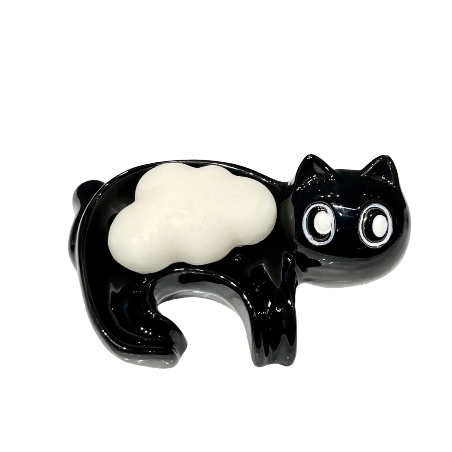 Black Cat Soap Tray