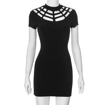 Spider Queen Gothic Mini Dress