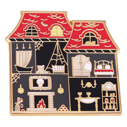 Haunted House Enamel Pin